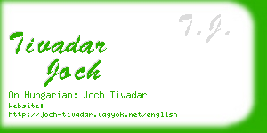 tivadar joch business card